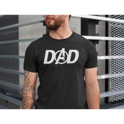 Daddy Hero Shirt,Gift For Dad,Fathers Day Shirt,Dad Avengers logo T-shirt,  Avenger T-shirt Avengers Tees, Captain Ameri