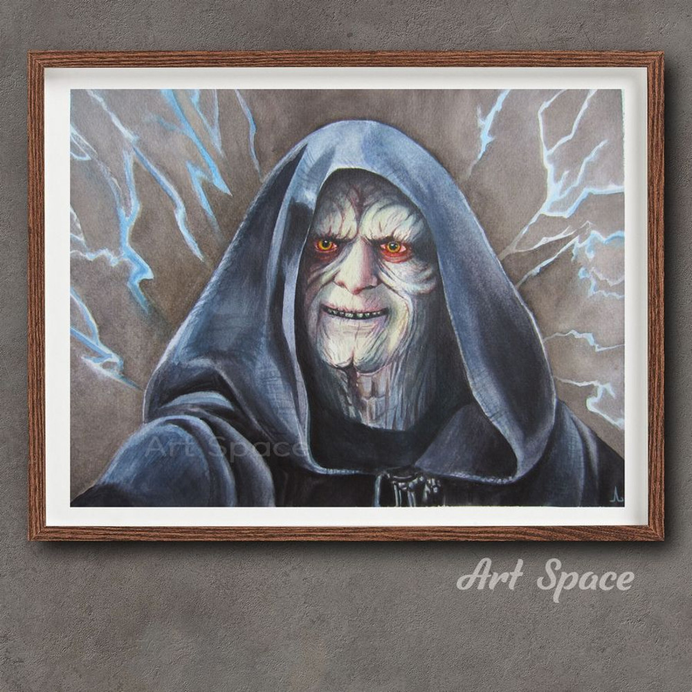 Sheev Palpatine - Darth Sidious-Star Wars-Male-Realistic Portrait-Watercolor Portrait-Villain-Old Man-2.jpg