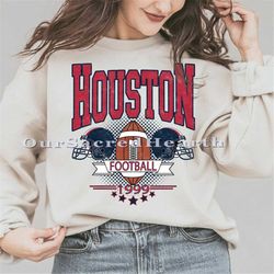 Vintage Houston Football Sweatshirt | Houston Football Crewneck Sweatshirt | Houston Unisex T-shirt | Hoodie | Long Slee