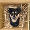 Custom-rottweiler-dog-portrait-pin-from-photo-Handmade-needle-felted-pet-brooch 1