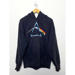 2000s 1987 Pink Floyd Dark Side of the Moon Psychedelic Rock Album Graphic Hoodie Sweatshirt (size adult XL)