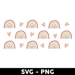 rainbow svg, rainbow libbey glass can svg, checkerboard svg, mother's day svg - digital file