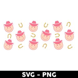 cowboy libbey glass can svg, western svg, checkerboard svg, mother's day svg - digital file