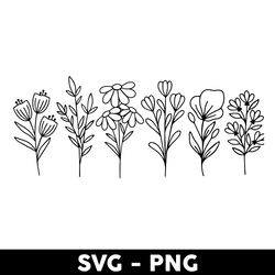 plants libbey glass can svg, wildflowers svg, plants svg, checkerboard svg, mother's day svg - digital file