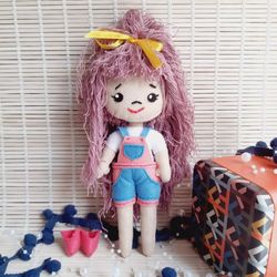Felt doll patterns, soft toy pattern, dress up doll pdf, stuffed dolls, doll patterns to sew, baby doll pattern, sewing