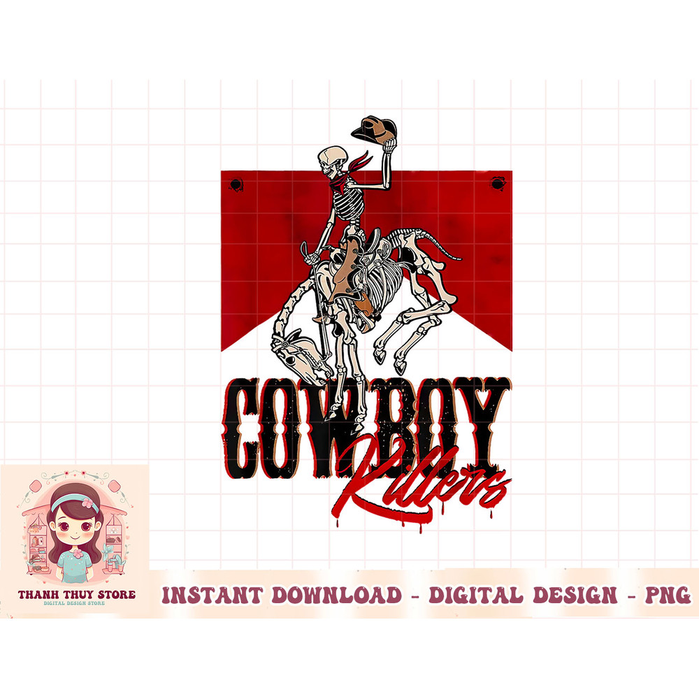 Cowboy Kller Vintage Skeleton Boho Western Country T-Shirt copy.jpg