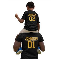 Fathers day gift from son, Personalized Fathers Day Shirts, First fathers day gift, Dad and baby matching shirts, Father