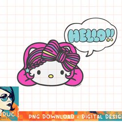 hello kitty kawaii pink hair tee shirt copy png