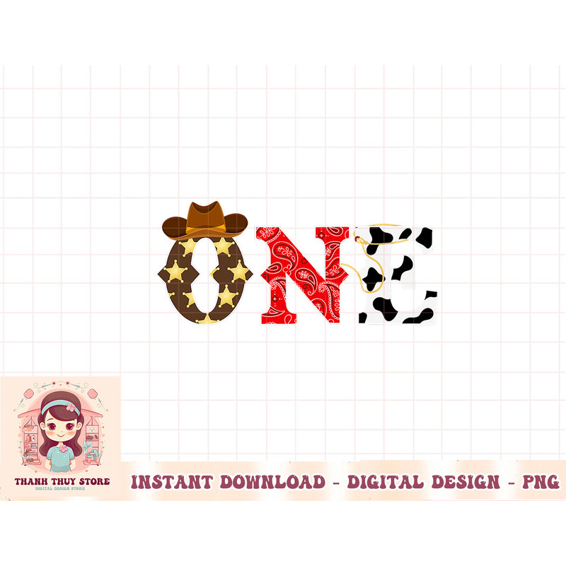 Cowboy One Year Old Western Rodeo Theme 1st Birthday Party T-Shirt copy.jpg