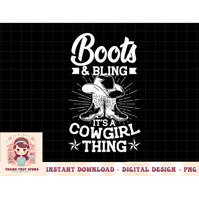Cowgirl Boots and Hat Graphic Women Girls Cowgirl Western T-Shirt copy.jpg
