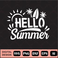 hello sunshine heart summer sun svg