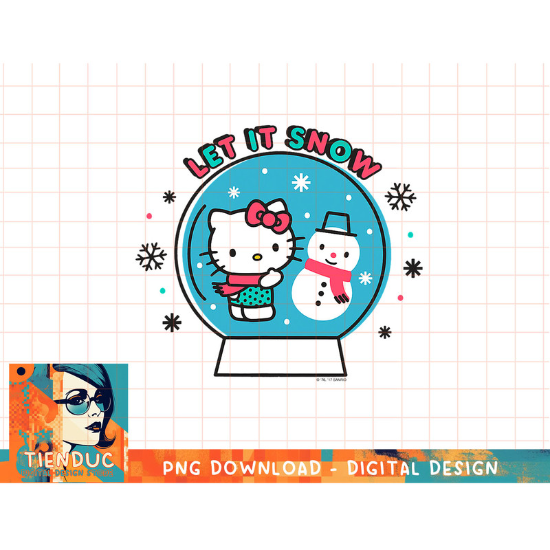 Hello Kitty Let it Snow Globe Tee Shirt copy.jpg