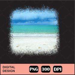 Ocean Beach Landscape Clipart Png Summer, Summer Png, Vacation Png, Ocean Png, Sublimation Design, Digital Download
