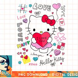 hello kitty love notes valentine tee shirt.pnghello kitty love notes valentine tee shirt copy png