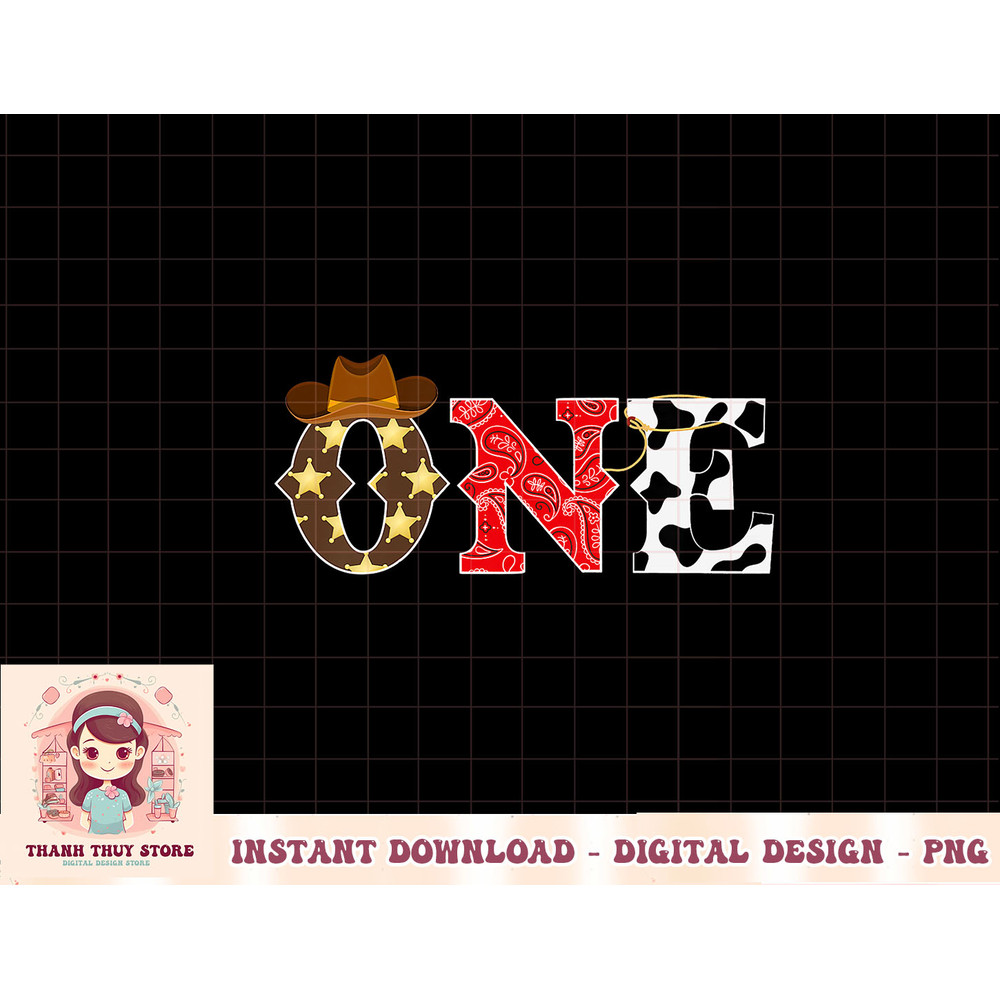 Kids Cowboy 1st Birthday Party Western Rodeo Theme One Year Old T-Shirt copy.jpg