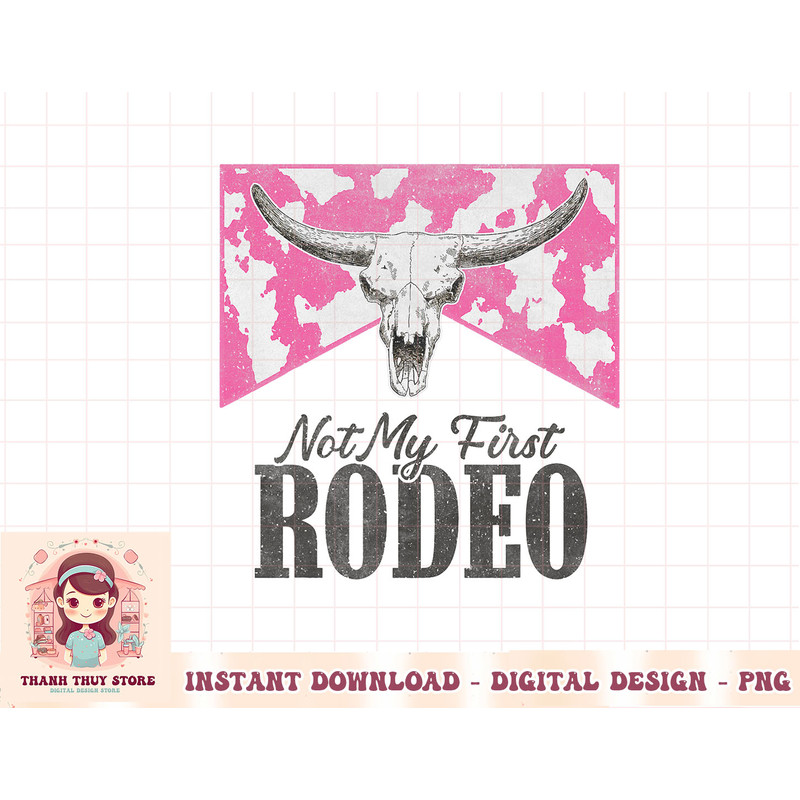 Leopard Bull Skull Western Life Country Not My First Rodeo T-Shirt copy.jpg