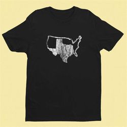 texas usa shirt / funny texan pride tee in black, navy blue or dark heather