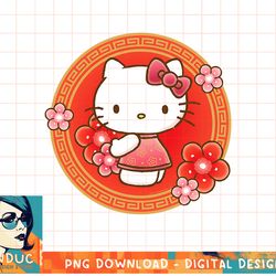 hello kitty lunar new year flowers t-shirt.pnghello kitty lunar new year flowers t-shirt copy png