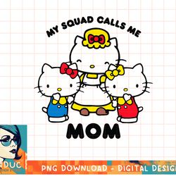 hello kitty mom squad t-shirt copy png