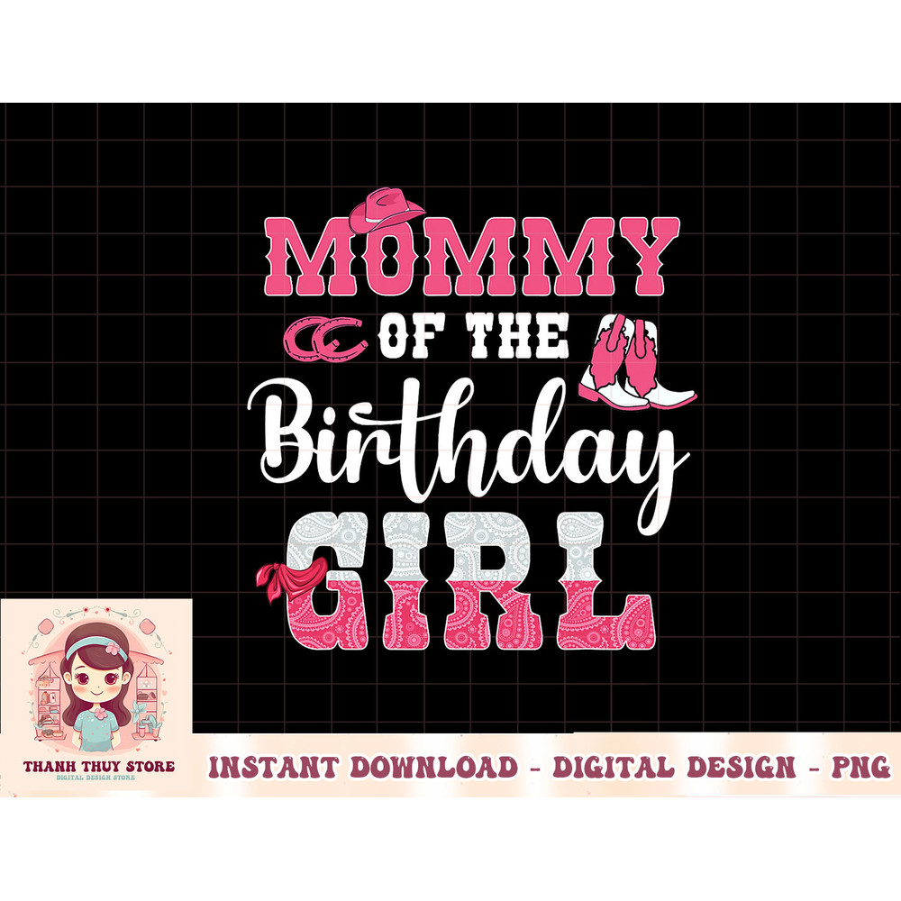Mommy of the Birthday Girl Western Cowgirl Themed 2nd Bday T-Shirt copy.jpg