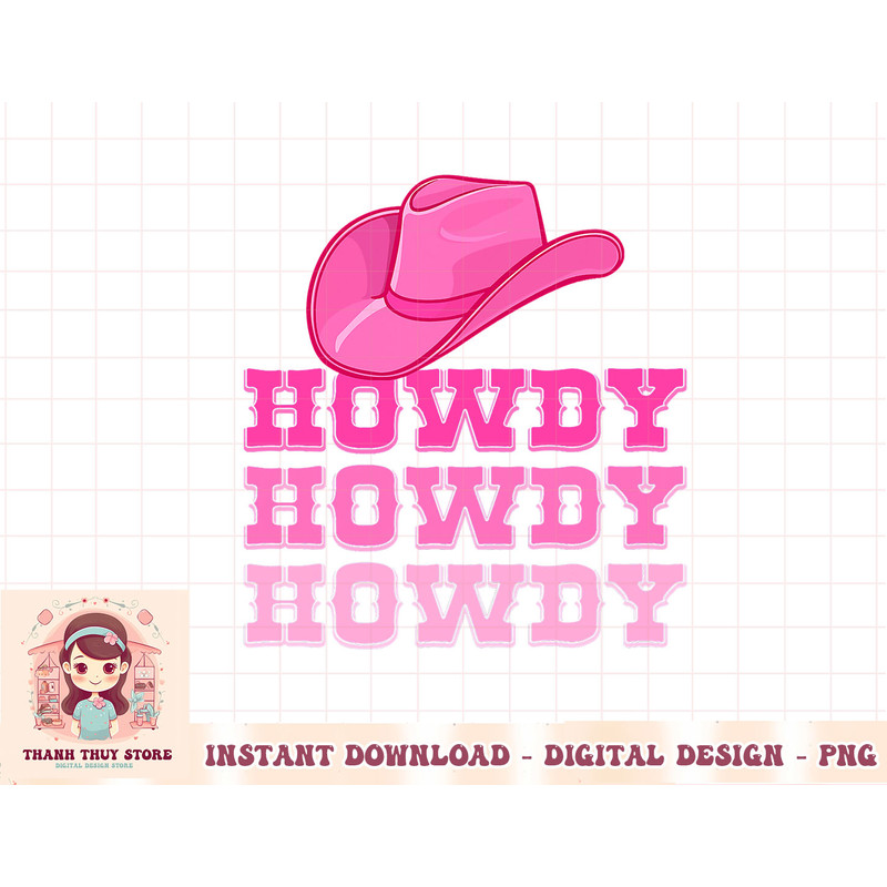 Pink Howdy Cowgirl Shirt Western Country Southern Rodeo T-Shirt copy.jpg