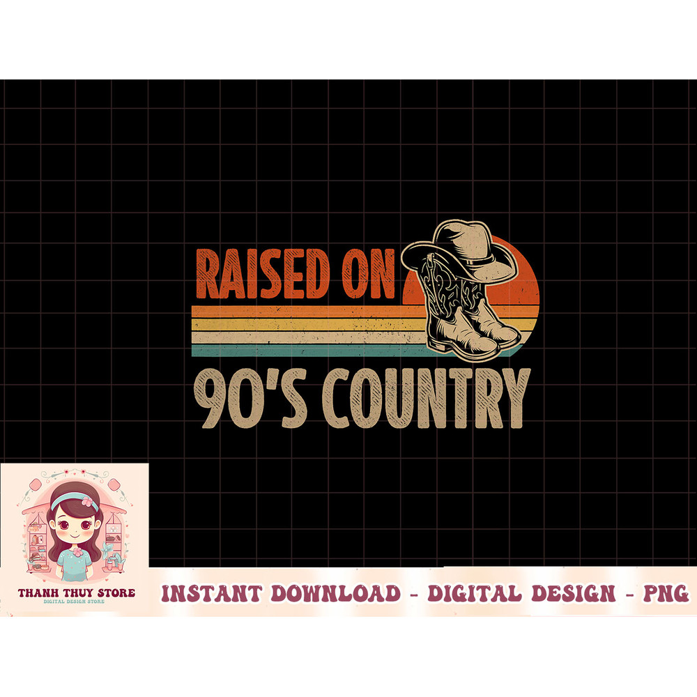 Raised On 90's Country Music Vintage Western Cowboy Hat T-Shirt copy.jpg