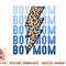 Retro Leopard Boy Mom Lightning Bolt Western Country Mama Premium T-Shirt copy.jpg