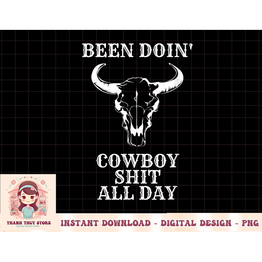 Retro Vintage Cowboy Been Doing Cowboy Shit All Day Funny T-Shirt copy.jpg