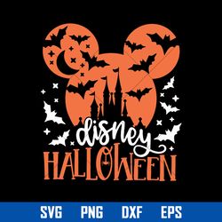 disney halloween svg, castle halloween svg, halloween svg, png dxf eps digital file