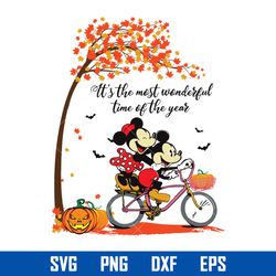 it's the most wonderful time of the year svg, mickey and minnie halloween svg, halloween svg, png dxf eps file