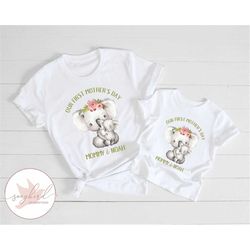 Our First Mothers Day Shirts, Mommy & Me T-Shirts, Matching Mom Baby  Onesie, Mother Day Shirt, Baby and Mama Hugging Ko