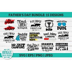 Fathers Day SVG Bundle | fathers day shirt svg, 1st Fathers Day SVG, Daddy and me svg, baby bear, Dad svg, daddy bear sv
