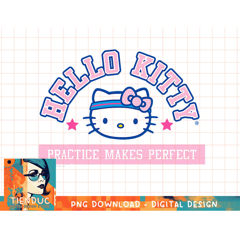 Hello Kitty Practice Makes Perfect Sports Athlete Tee Shirt copy.jpg