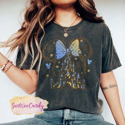 disney castle shirt, disney comfort colors shirt, cinderella castle shirt, magic kingdom shirt, minnie ears shirt, disne