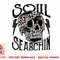 Soul searchin Skull Western Punchy Leopard Lightning bolts T-Shirt copy.jpg