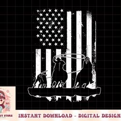 usa flag team roping design rodeo western horse country png
