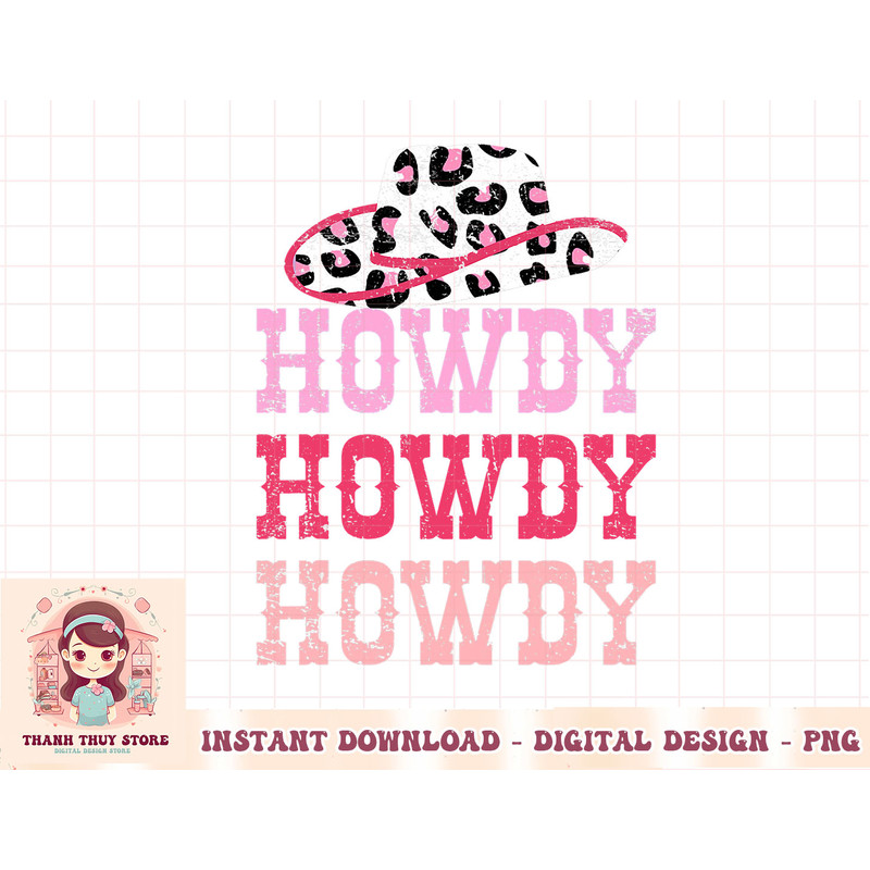 Vintage Pink Howdy Rodeo Western Country Southern Cowgirl T-Shirt copy.jpg