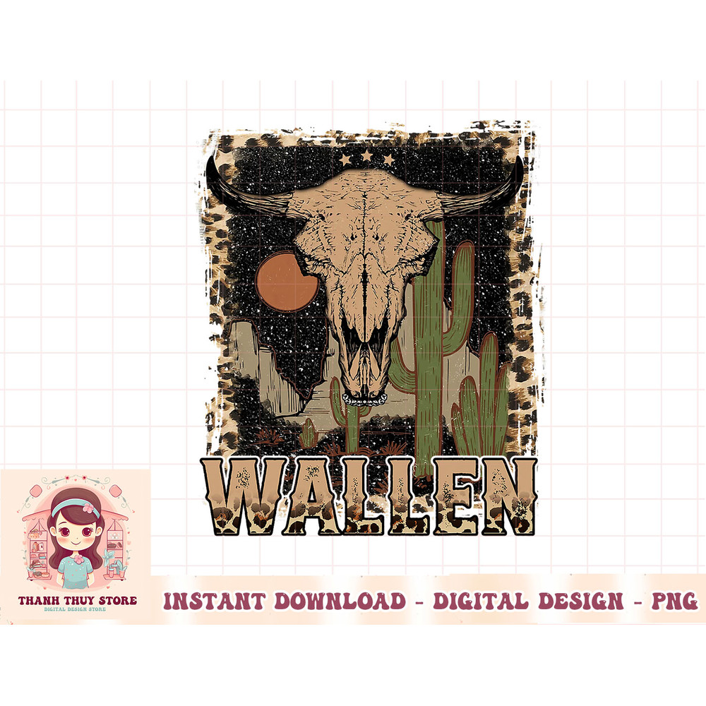 Wallen Western Shirt Wallen Bullhead Tee Cowboy Wallen T-Shirt copy.jpg