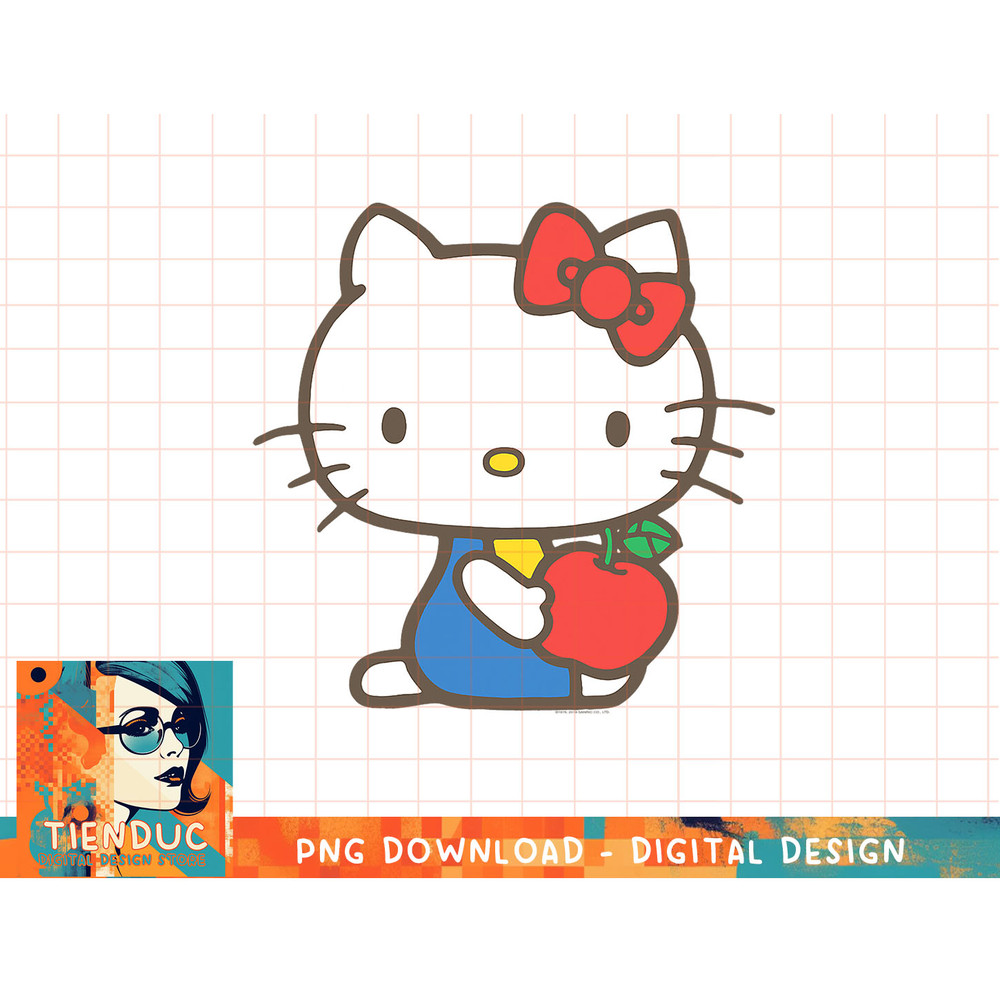 Hello Kitty Retro Apple Design Tee Shirt copy.jpg