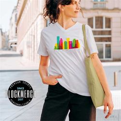 houston watercolor skyline, houston cityscape shirt, houston texas gift, houston pride, city travel, vacation, houston s