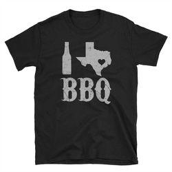 i love bbq texas dallas houston grill barbeque short-sleeve t-shirt