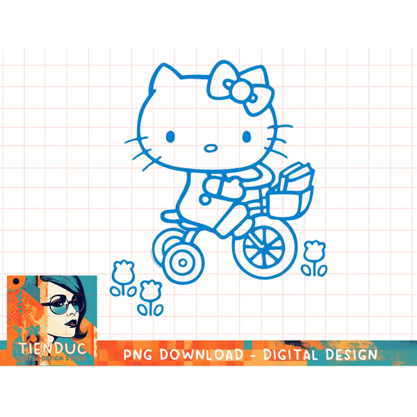 Hello Kitty Retro Bike Ride Tee Shirt copy png - Inspire Uplift
