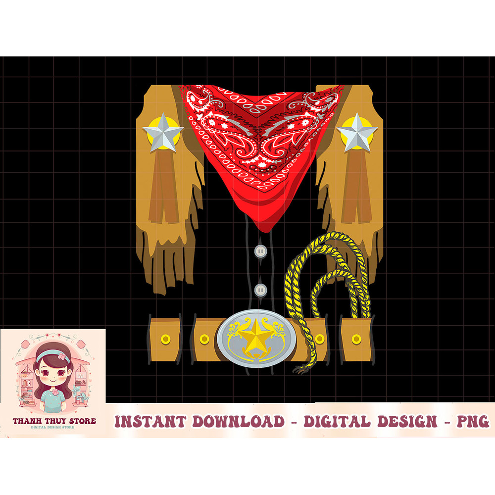 Western Cowboy Halloween Costume Men Women Kids Cowboy T-Shirt copy.jpg