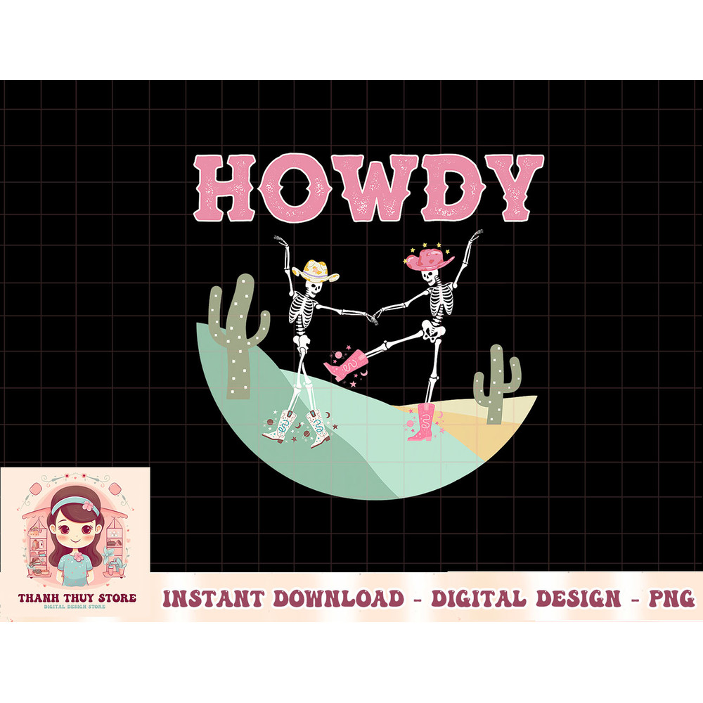 Wild West Western Dancing Skeletons Rodeo Yeehaw Country T-Shirt copy.jpg