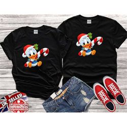 Disney Christmas Baby Donald Duck best gift Tshirt Top Men Women Ladies Gildan S-M-L-XL-XXL-3XL-4XL-5XL Unisex V110