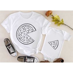 Pizza and Slice, Dad and Son Matching Shirt, Dad and Baby Gift, Dad and Me Shirt, Pizza Shirts Gift, Fathers Day Matchin