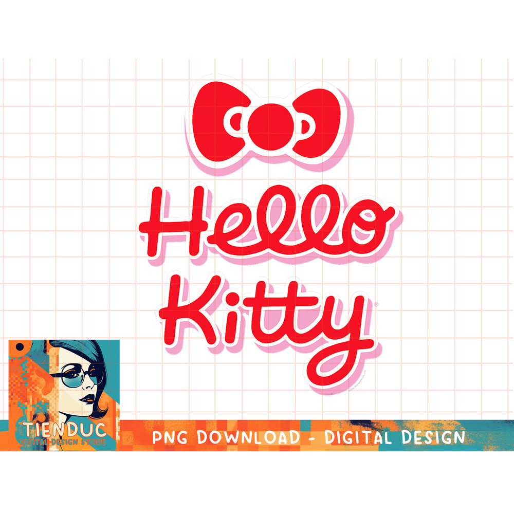 Hello Kitty Signature Logo Tee Shirt copy.jpg