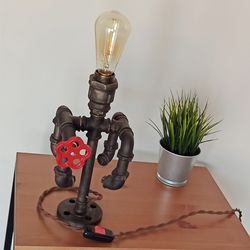 Iron Table Lamp / Night Light / Loft Style / Decor For Office and Apartment