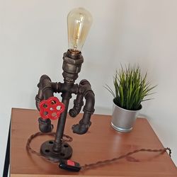 iron table lamp / night light / loft style / decor for office and apartment