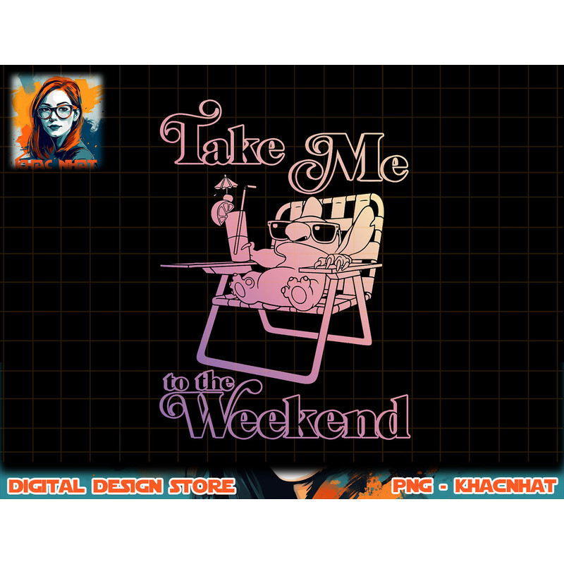 Disney Lilo & Stitch Take Me To The Weekend T-Shirt copy.jpg